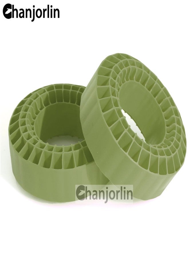 Chanjorlin 1.9 RC Silicone Rubber Insert Foam Soft waterproof 108x42mm Fit 118-122mm 1/10 Crawler Wheels Tires For 1:10 Crawler Car Traxxas TRX4 Axial SCX10 Capra RXB10 RC4WD D90 TF2 Gen8 4PCS (Green) - Image 3